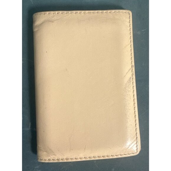 Comme Des Garçons Beige Leather Card Holder - Picture 2 of 5